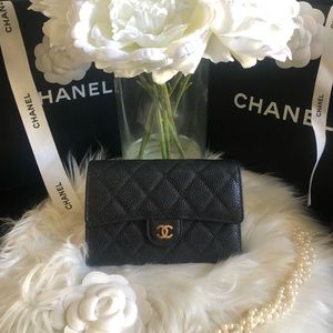 Authentic Chanel Medium Flap Wallet